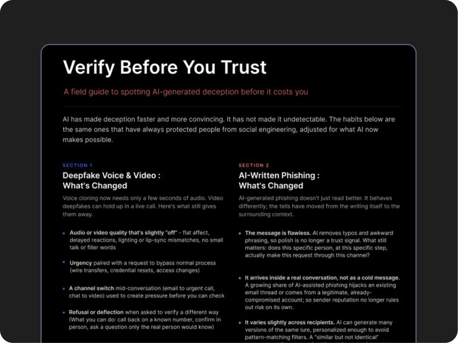 AI Deception Field Guide